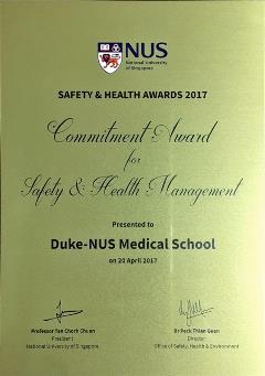 NUS Safety & Health Award 2017