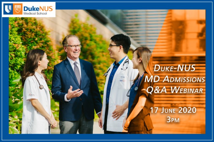 Duke-NUS Admissions Q&A Webinar - 17th June 2020