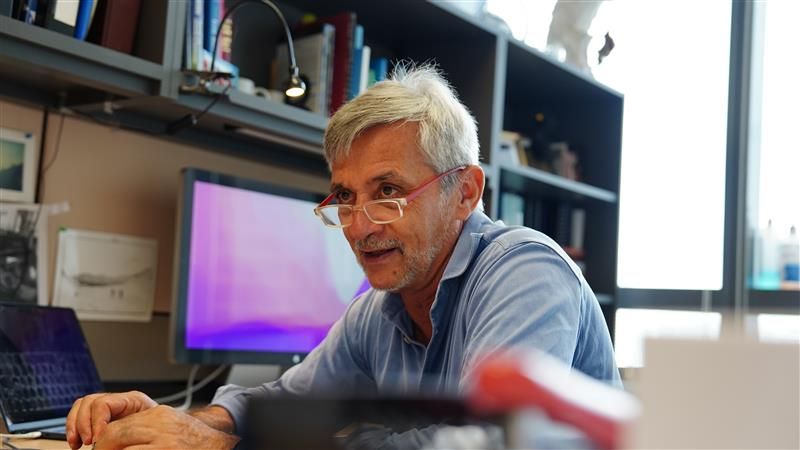 Prof Antonio Bertoletti in his office // Credit: Norfaezah Binte Abdullah, Duke-NUS