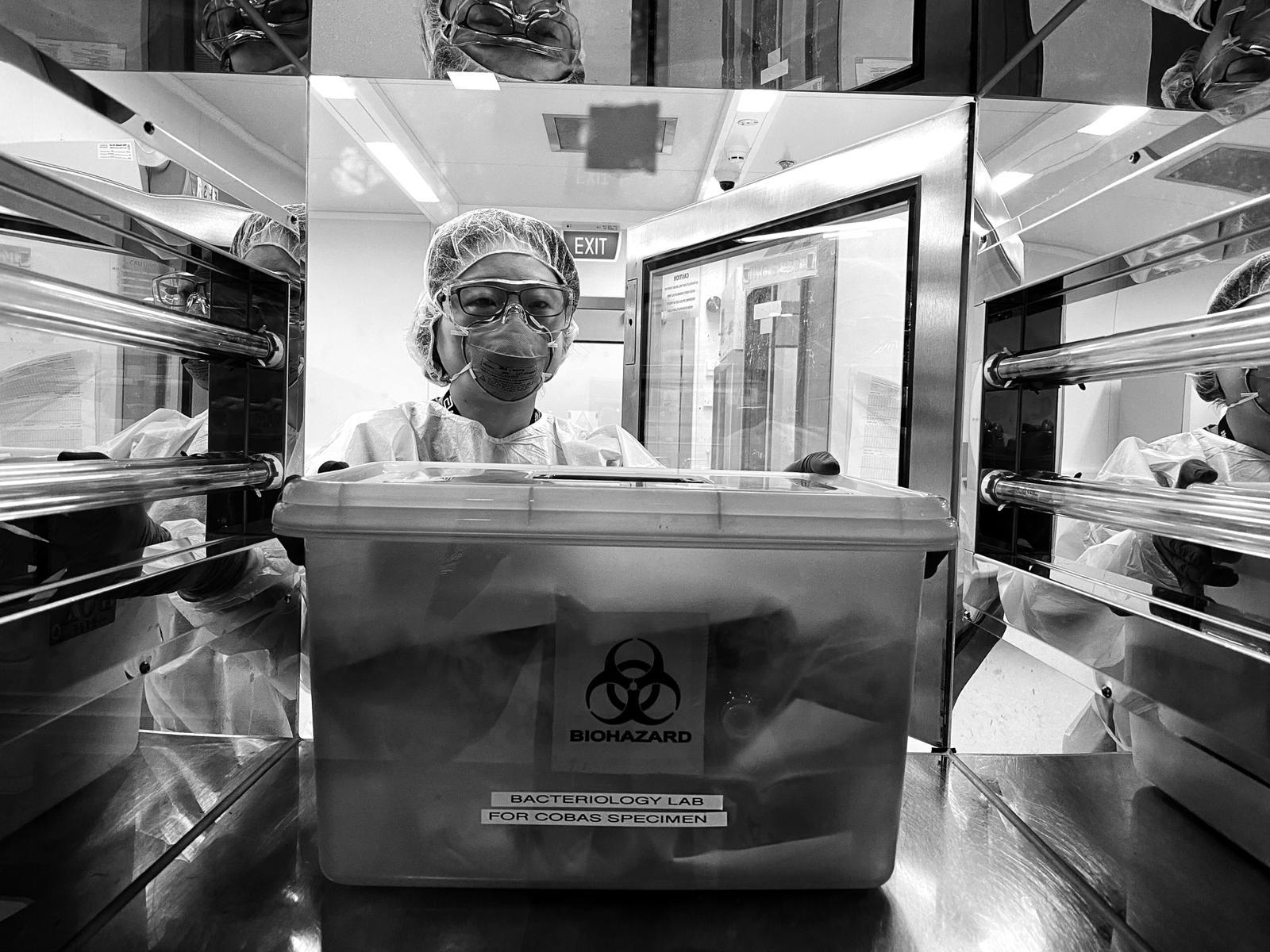 Dr Karrie Ko at work during the height of the pandemic in 2020 // Credit: Koh Tse Hsien