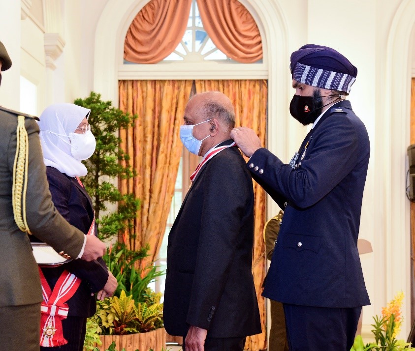 Prof Ranga Krishnan receives honorary citizenship from Singapore President Halimah Yacob