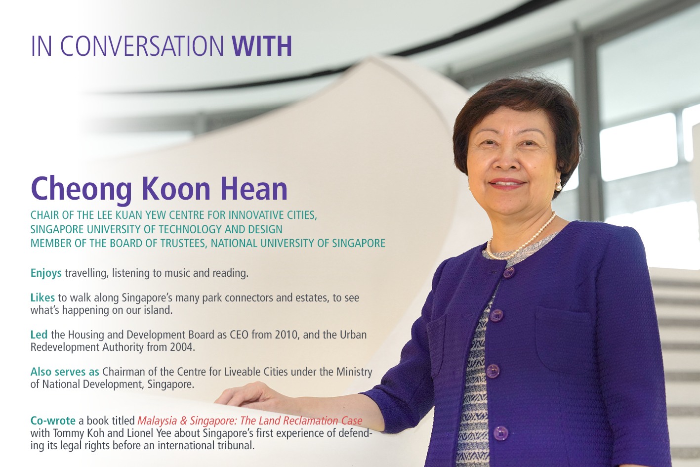 An infographic on Prof Cheong Koon Hean