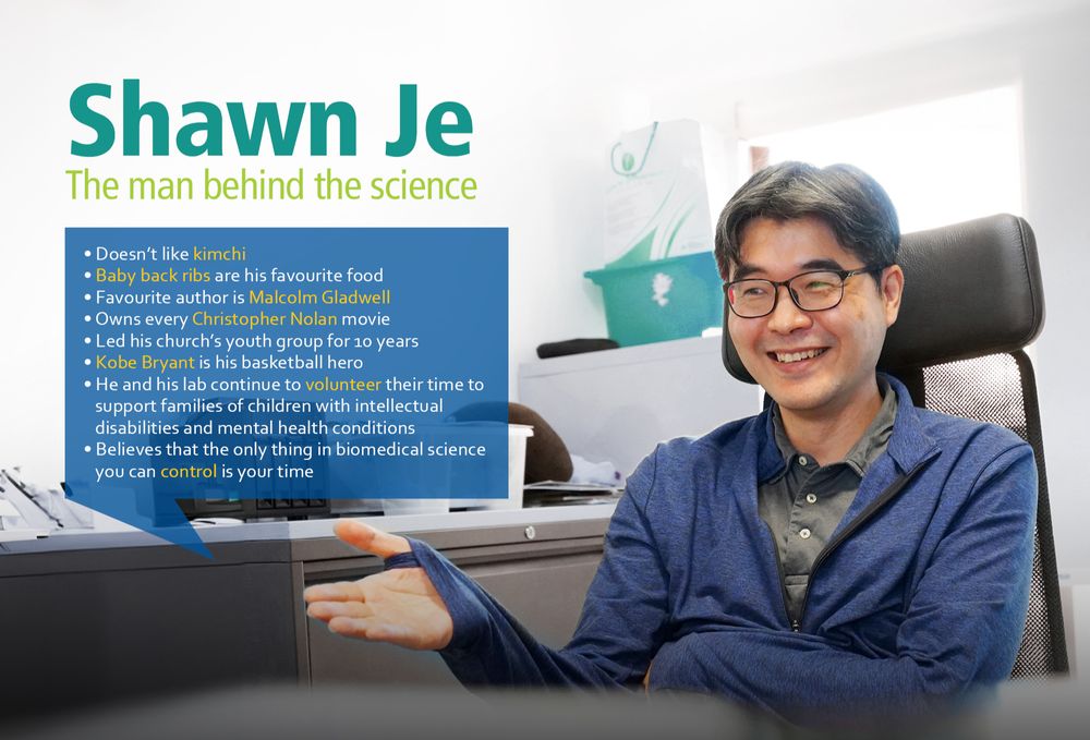 An infogaphic called Shawn Je meet the man behind the science