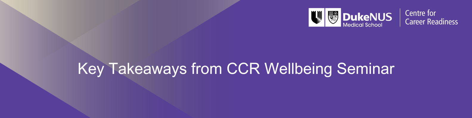 CCR Wellbeing Seminar