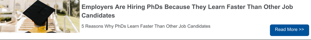 Employers are hiring PhDs