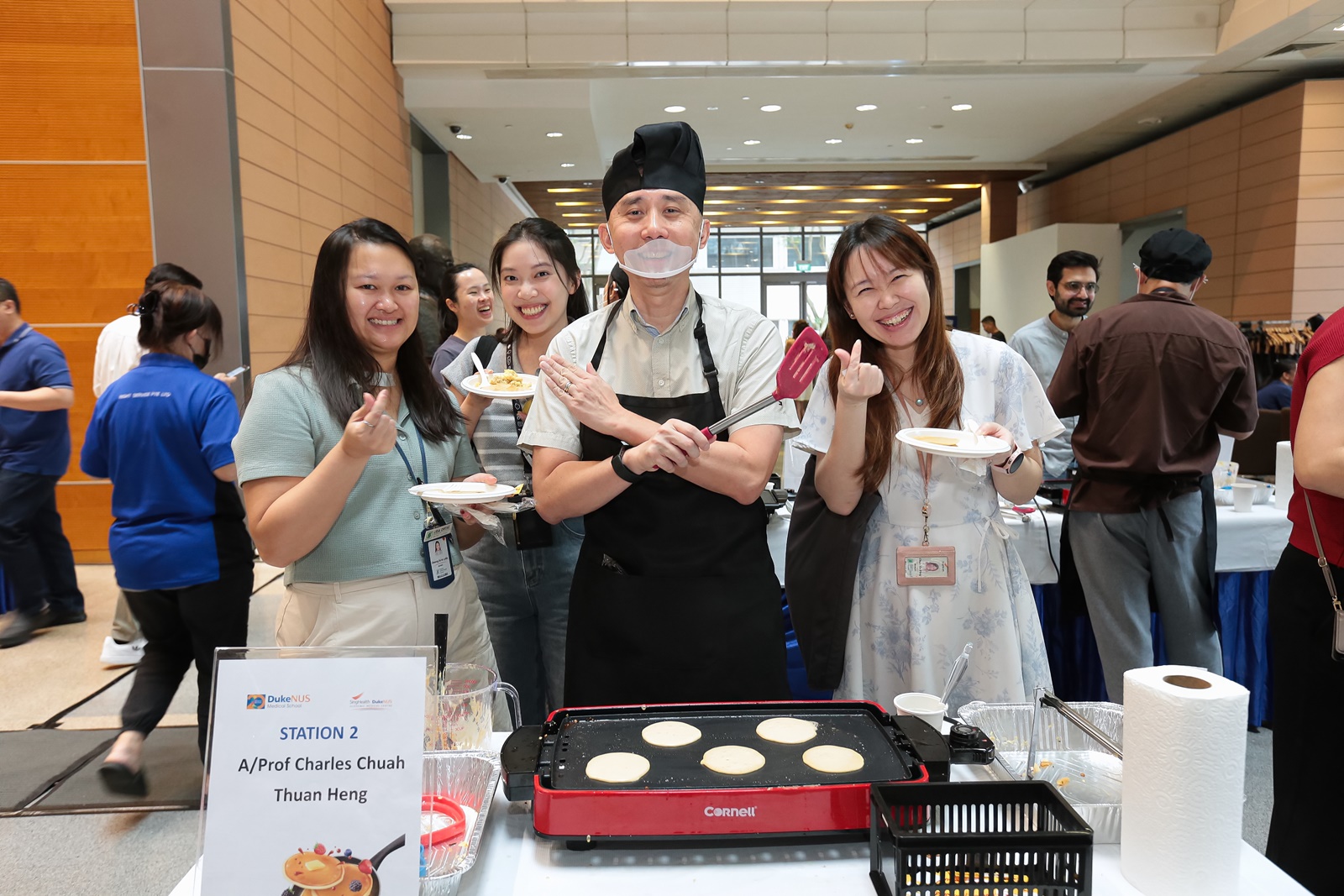 Associate Professor Charles Chuah Thuan Heng doing his best Masterchef impression.