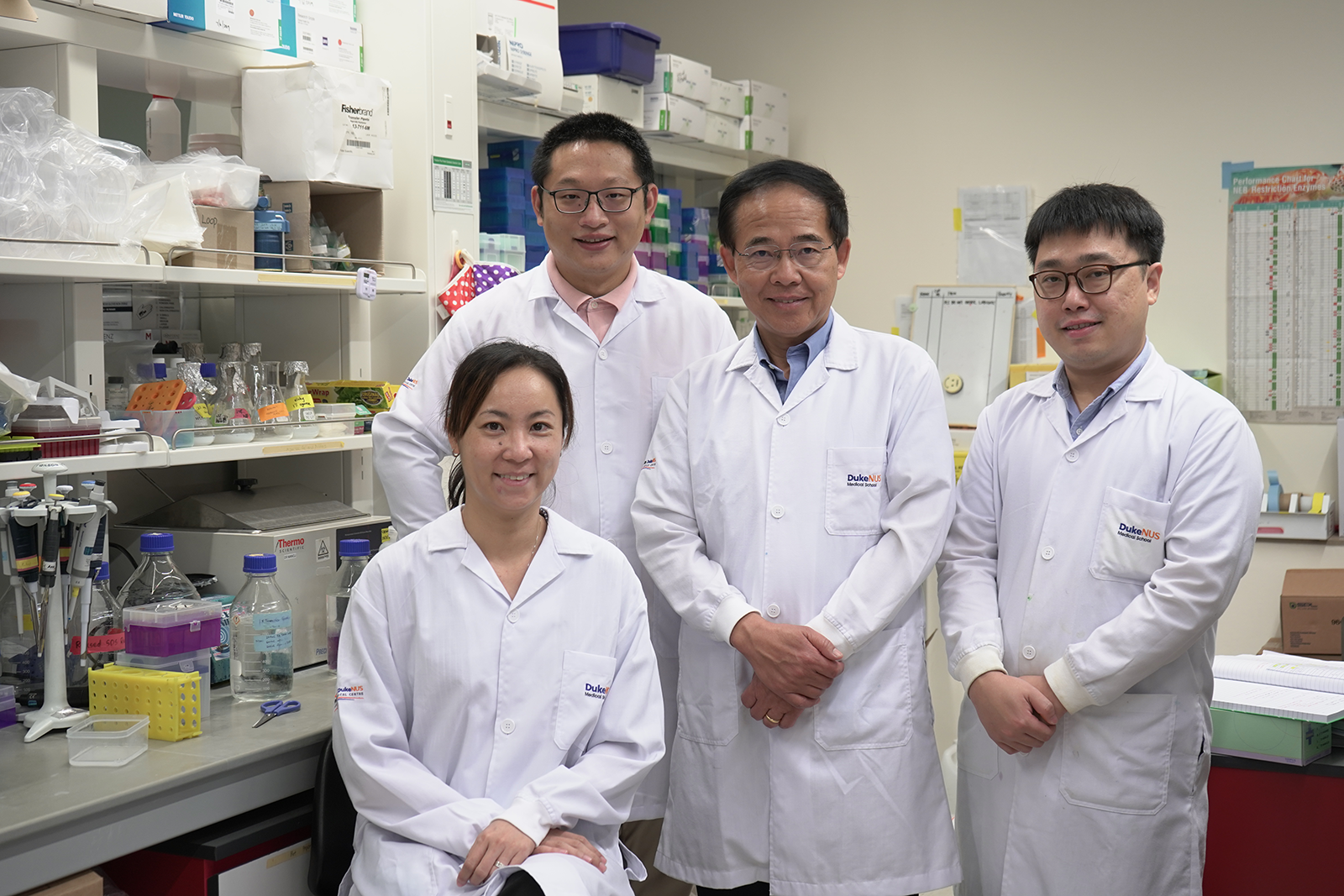 Key members of Professor Wang Linfa’s team