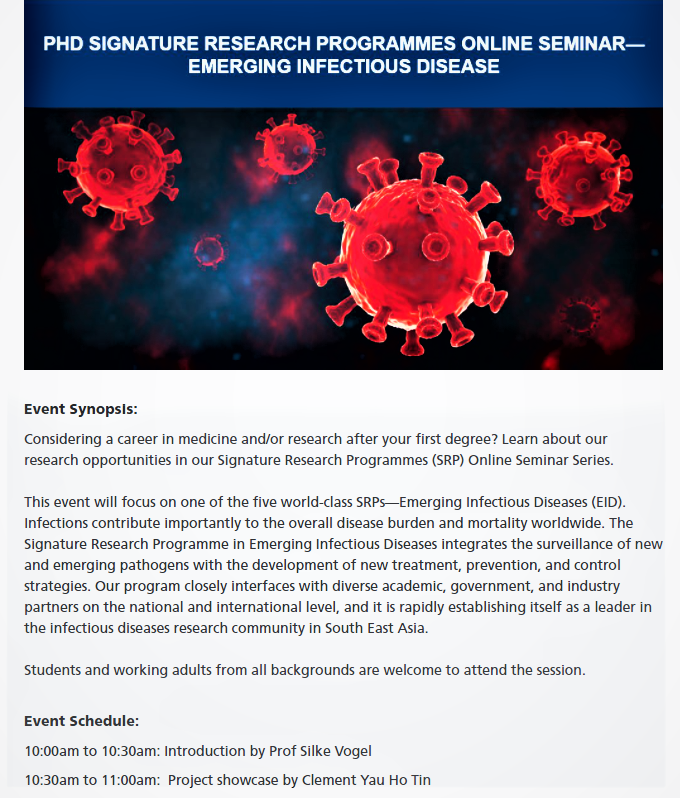 infectious disease phd programs online