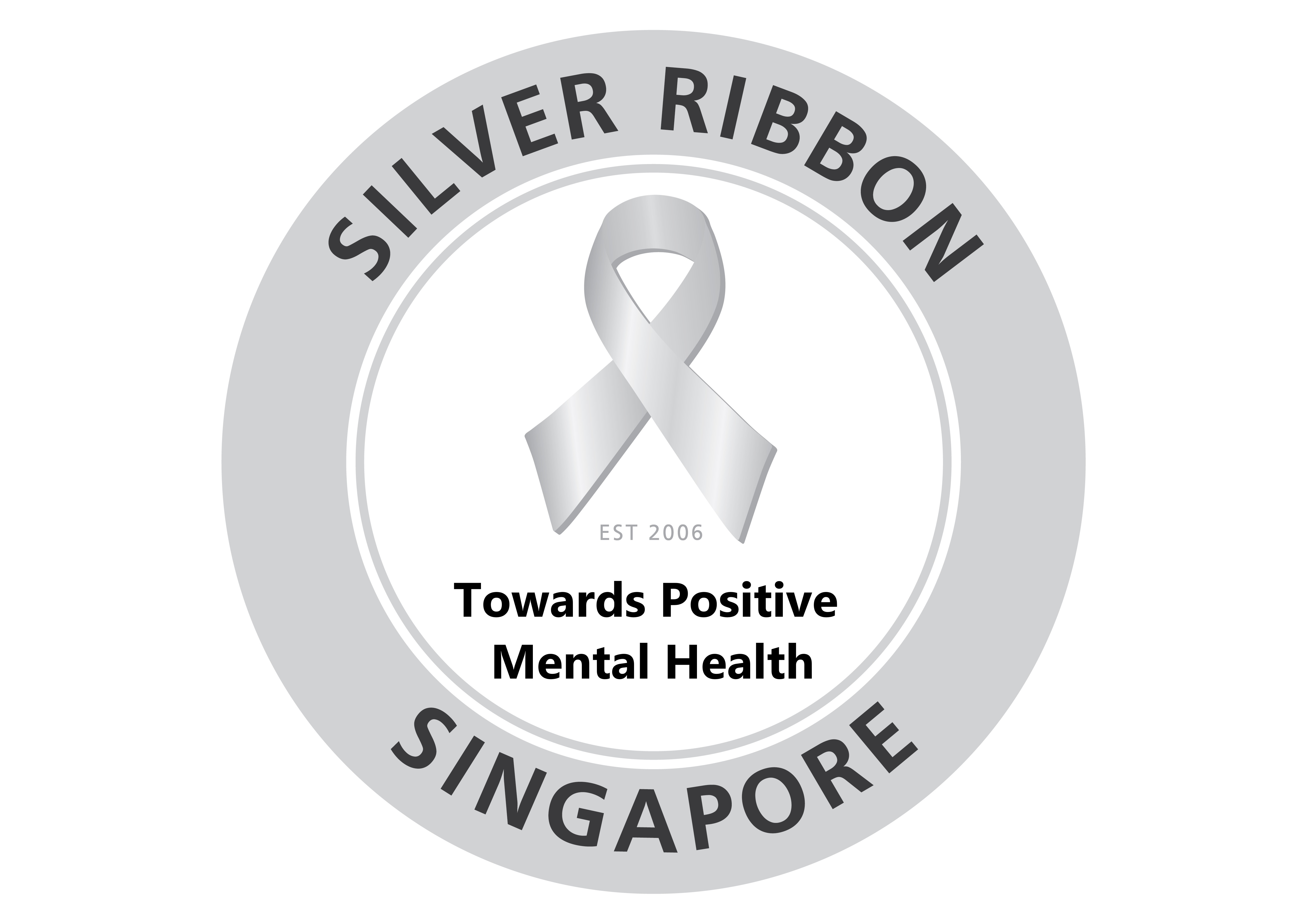 2023 Silver Ribbon Logo (Outlined) On White