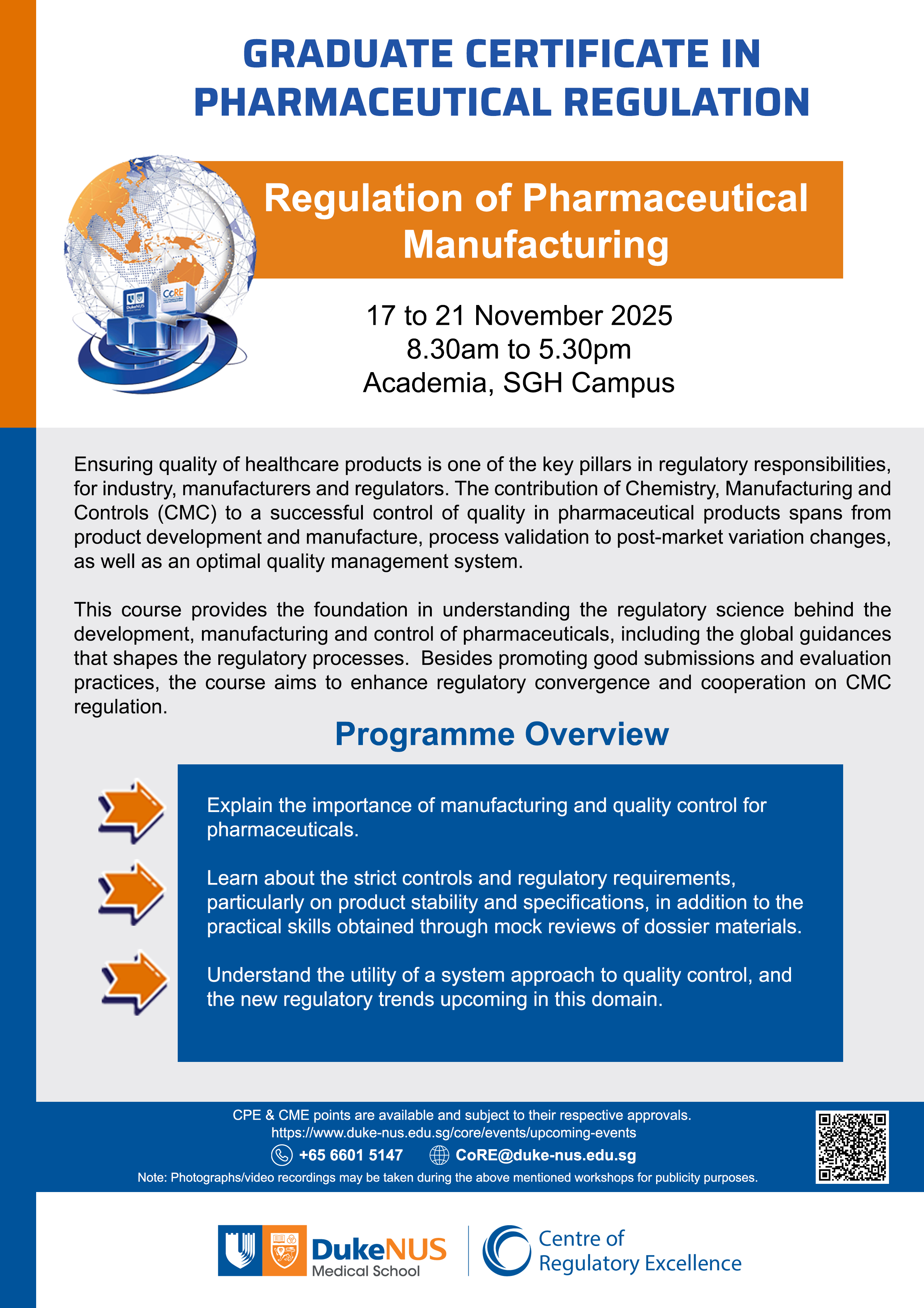 v1 Flyer_2025 GMS5004 Regulation of Pharmaceutical Manufacturing