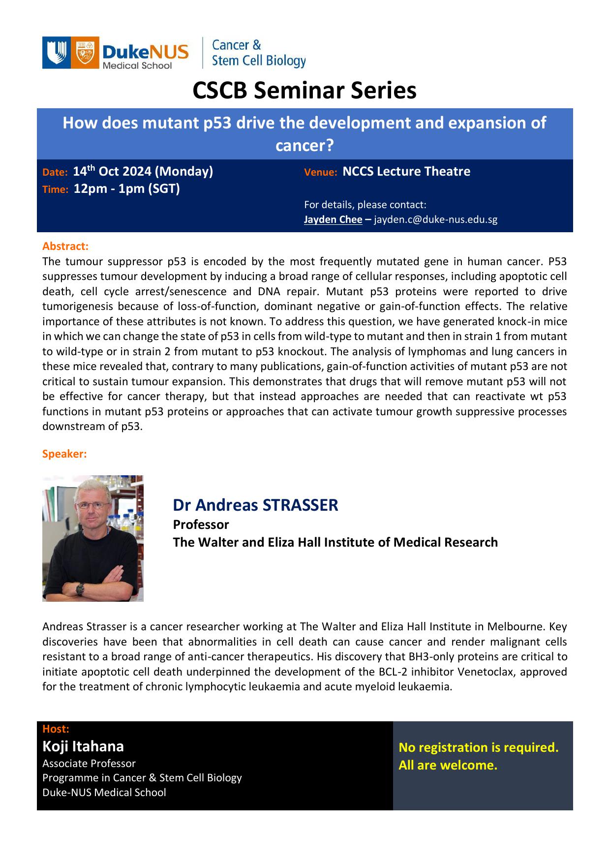 CSCB Seminar Series_Dr. Andreas Strasser